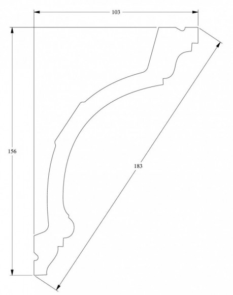 Гибкий потолочный плинтус Orac Decor Purotouch C217F белый полиуретан 156х103 мм 2м Гибкий потолочный плинтус Orac Decor Purotouch C217F белый полиуретан 156х103 мм 2м