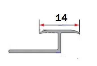 Профиль Т-образный гибкий 14 мм алюминий PV43-02 серебро матовое 2,7 м Профиль Т-образный гибкий 14 мм алюминий PV43-02 серебро матовое 2,7 м