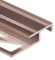 Профиль лестничный Т-образный 20х12 мм алюминий PV58-14 розовый матовый 2,7 м