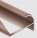Алюминиевый профиль F-образный округлый с рифлением для ступеней 10 мм PV56-14 розовый матовый 2,7 м