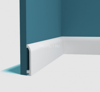 Напольный плинтус Перфект Плюс P152 белый ударопрочный 21х125 мм 2 м Напольный плинтус Перфект Плюс P152 белый ударопрочный 21х125 мм 2 м