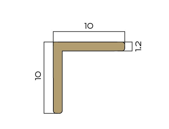 Уголок 10х10 мм латунный NEEXY PVL90-05 ANTCL антик медь светлая 2.7м Уголок 10х10 мм латунный NEEXY PVL90-05 ANTCL антик медь светлая 2.7м