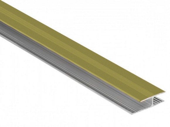 Алюминиевый профиль для ламината соединяющий 8х29 мм Cezar Panel P оливка матовая 1,0 м
