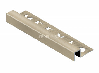 П-профиль закладной алюминиевый 10х10 мм NEEXY PV31-09 BCP шампань блестящая 2.7 м