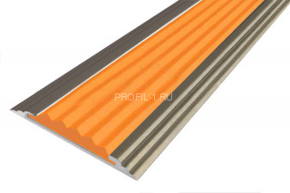 Противоскользящий порог алюминиевый одноуровневый 40 мм АП-40-Анод шампань-оранжевый 1,8 м Противоскользящий порог алюминиевый одноуровневый 40 мм АП-40-Анод шампань-оранжевый 1,8 м