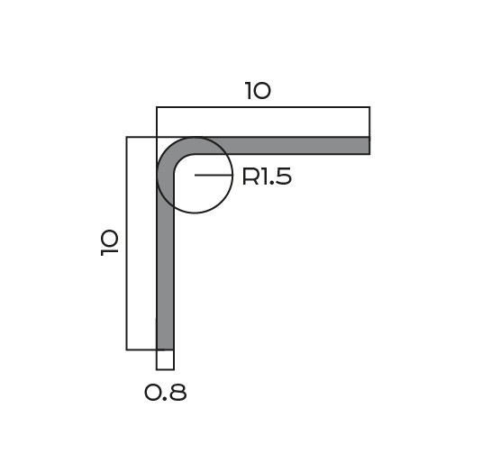 Нержавеющий стальной уголок 10х10 мм NEEXY PVS98-09 CBR антик бронза 2.7 м Нержавеющий стальной уголок 10х10 мм NEEXY PVS98-09 CBR антик бронза 2.7 м
