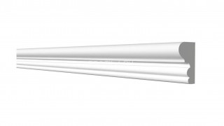 Молдинг Decor-Dizayn DD608 полистирол белый, под покраску 40х21х2000 мм