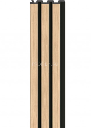 Реечная настенная панель VOX LINERIO M-LINE дерево на черном фоне 2650х122х12 мм Реечная настенная панель VOX LINERIO M-LINE дерево на черном фоне 2650х122х12 мм