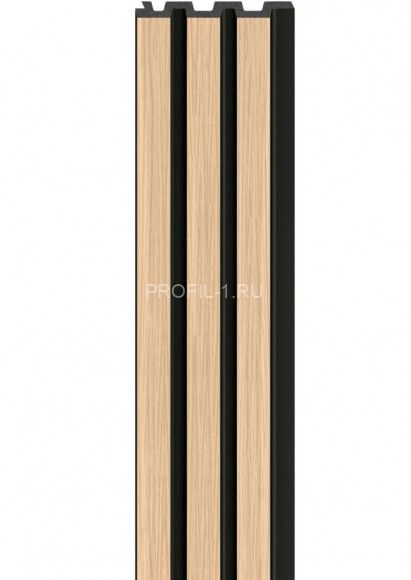 Реечная настенная панель VOX LINERIO M-LINE дерево на черном фоне 2650х122х12 мм Реечная настенная панель VOX LINERIO M-LINE дерево на черном фоне 2650х122х12 мм