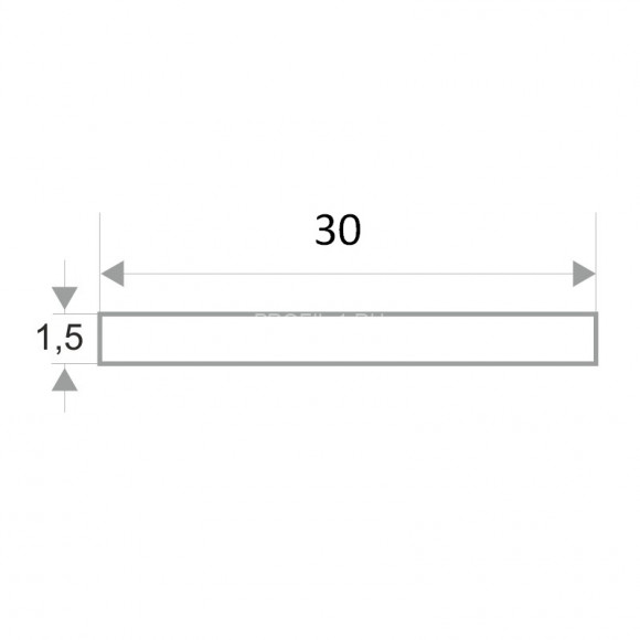 Латунная полоса 30 мм Л-30 браш 2.7 м