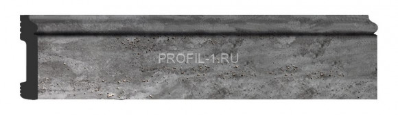 Плинтус напольный DECOMASTER D005-1632G ДМ (79x13x2400) с кабель-каналом Травертин темный мерцающий