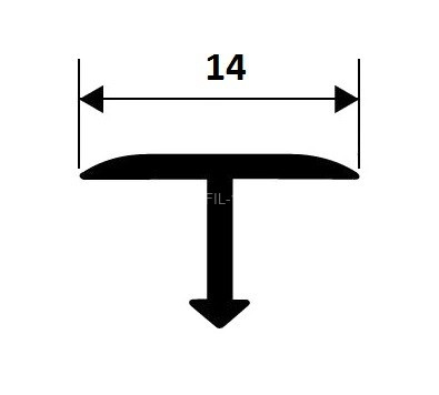 Латунный профиль Т-образный 14мм (FG14) Cezar PVL40 L хром 2,7м Латунный профиль Т-образный 14мм (FG14) Cezar PVL40 L хром 2,7м