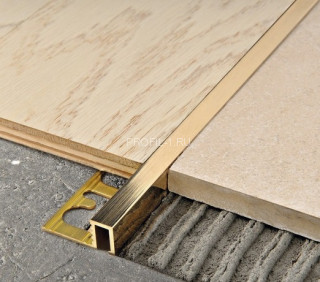 П-образный профиль латунный 10 мм Progress Profiles PRFOL 10 полированный 2,7 м