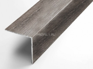 Алюминиевый уголок 40х40 мм равнополочный Л Дуб пепельный 2,7 м (упаковка 10 штук)