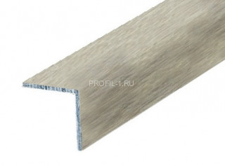 Алюминиевый уголок 40х40 мм равнополочный КД Ясень беленый 2,7 м (упаковка 10 штук)