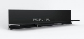 Алюминиевый микроплинтус Laconistiq micro-L черный муар 2.45м Алюминиевый микроплинтус Laconistiq micro-L черный муар 2.45м