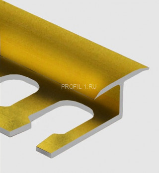 Профиль Т-образный гибкий 14 мм алюминий PV43-04 золото матовое 2,7 м Профиль Т-образный гибкий 14 мм алюминий PV43-04 золото матовое 2,7 м