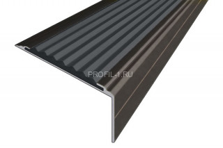 Анодированный порог угловой 26х50 мм противоскользящий АУ-50-Анод коньяк-черный 1,5 м Анодированный порог угловой 26х50 мм противоскользящий АУ-50-Анод коньяк-черный 1,5 м