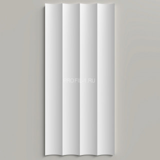 Стеновая декоративная панель 3D Decor-Dizayn DD917(3m) из полистирола белая, под покраску 180х10х3000 мм