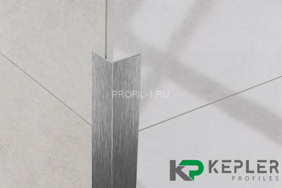 Декоративный уголок 30х30 мм из нержавеющей стали SS 304 FSAP002-30-S S.S.304 сатинированный 3 м