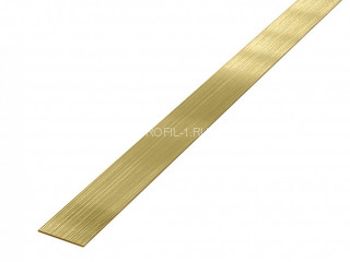 Полоса 15 мм из нержавеющей стали SS 304 FBS 15 GB S.S.304 золото браш 3 м