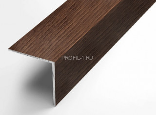 Алюминиевый уголок 40х40 мм равнополочный Л Дуб рустик 2,7 м (упаковка 10 штук)