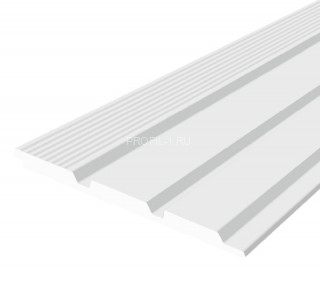 Стеновая панель Hiwood LV124L NP белая 120х12 мм 2,7 м Стеновая панель Hiwood LV124L NP белая 120х12 мм 2,7 м