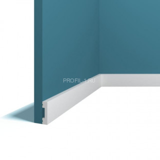 Напольный плинтус Перфект Плюс P89 белый дюрополимер 10х40 мм 200 см Напольный плинтус Перфект Плюс P89 белый дюрополимер 10х40 мм 200 см