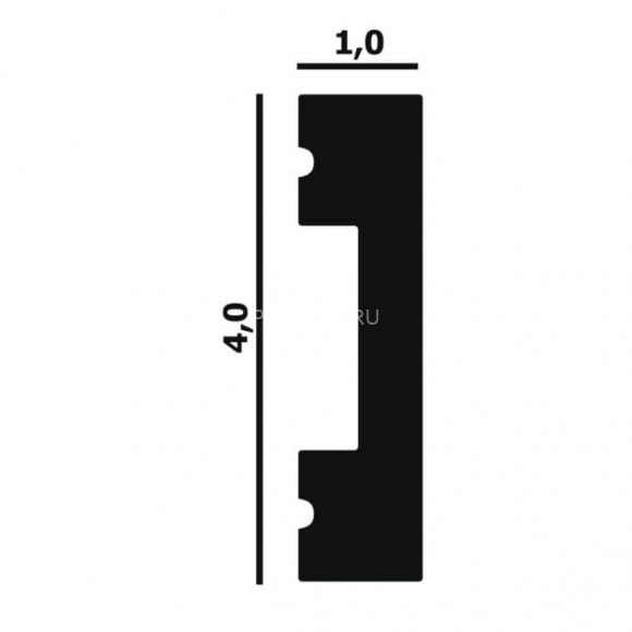 Напольный плинтус Перфект Плюс P89 белый дюрополимер 10х40 мм 200 см Напольный плинтус Перфект Плюс P89 белый дюрополимер 10х40 мм 200 см