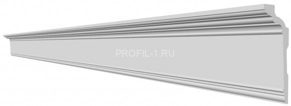 Потолочный плинтус Glanzepol GP-116 белый полистирол 139х56 мм 2 м