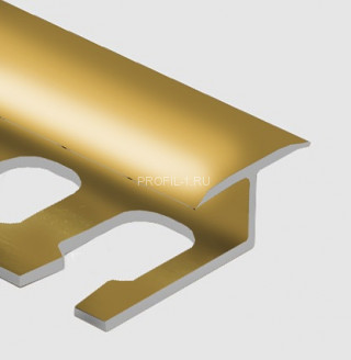 Профиль Т-образный гибкий 14 мм алюминий PV43-05 золото блестящее 2,7 м Профиль Т-образный гибкий 14 мм алюминий PV43-05 золото блестящее 2,7 м