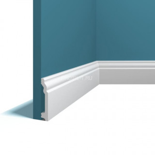 Напольный плинтус Перфект Плюс P157 белый ударопрочный 14х75 мм 2 м Напольный плинтус Перфект Плюс P157 белый ударопрочный 14х75 мм 2 м