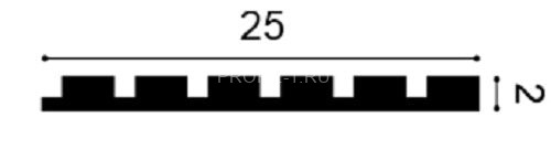 Декоративная панель 3D Orac Decor W111-2600 белая из полиуретана 20х250х2600 мм