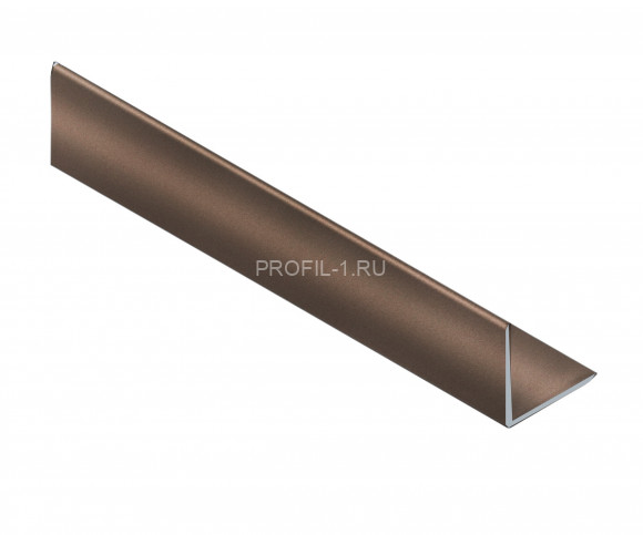 Алюминиевый уголок 30х30 мм NEEXY PV65-11 BB коричневый блестящий 2.7 м