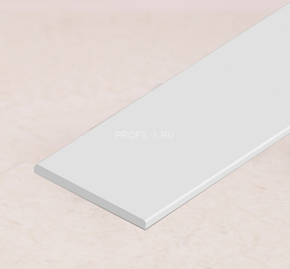 Алюминиевая полоса 10 мм ПА-10 белая 2.7 м