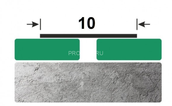 Алюминиевая полоса 10 мм ПА-10 белая 2.7 м