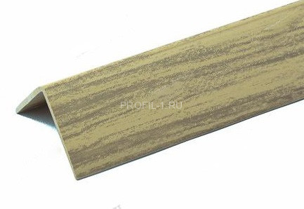 Гибкий уголок ПВХ 25х25 Lemal U25x25 8629 под дерево 2,75 м (25 штук)