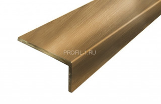 Латунный уголок разнополочный PL 30x15 ОА 30х15 антик 2,7м