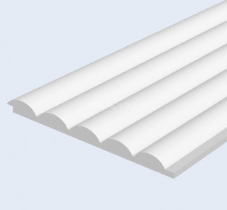 Стеновая панель Hiwood LV135 NP белая 120х12 мм 2,7 м Стеновая панель Hiwood LV135 NP белая 120х12 мм 2,7 м