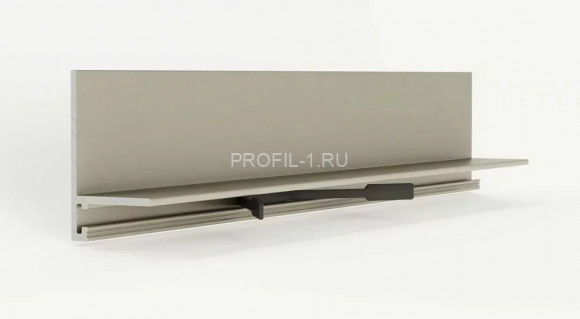 Алюминиевый микроплинтус Laconistiq micro L светлый шампань 2.45м