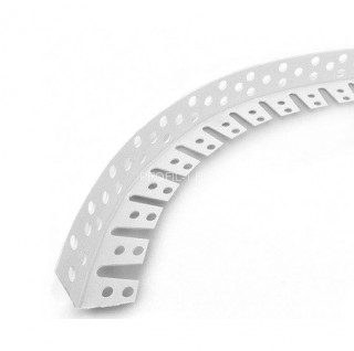 Штукатурный арочный профиль ПВХ Cezar 25х25 мм белый 3 м