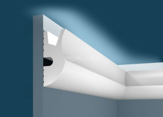 Потолочный плинтус Cosca KX-026 белый полистирол 42х95 мм 2м