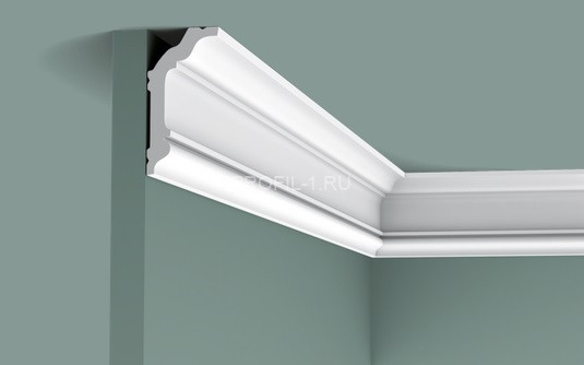 Потолочный плинтус Orac Decor Duropolymer CX176 белый полистирол 80х40 мм 2м