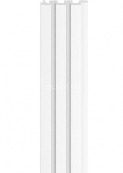 Реечная настенная панель VOX LINERIO M-LINE белая 2650х122х12 мм Реечная настенная панель VOX LINERIO M-LINE белая 2650х122х12 мм
