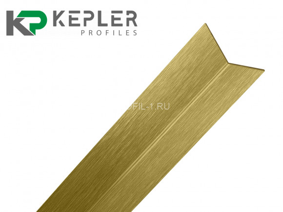 Декоративный уголок 30х30 мм из нержавеющей стали SS 304 FSAP002-30-GS S.S.304 золото сатинированное 3 м