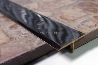 Латунный профиль Т-образный 18 мм ЛПТ-18 хром полированный 2,7 м