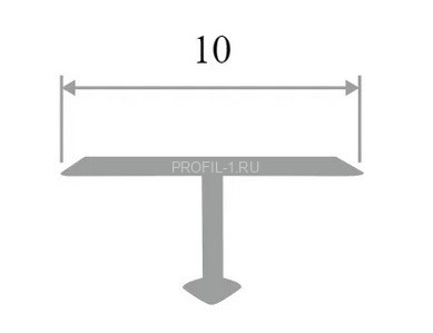 Латунный профиль Т-образный полукруглый 10мм Cezar PVL33 LC хром 2,7м Латунный профиль Т-образный полукруглый 10мм Cezar PVL33 LC хром 2,7м