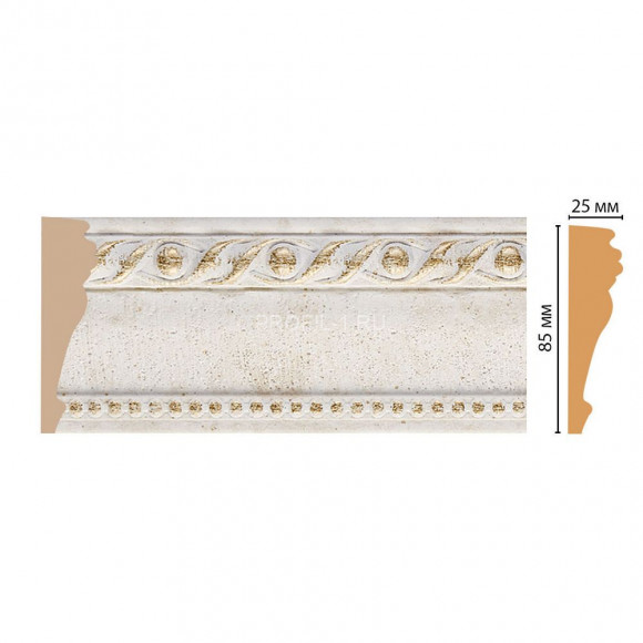 Молдинг DECOMASTER 152-40 (85x25x2400) цвет Белый Молдинг DECOMASTER 152-40 (85x25x2400) цвет Белый