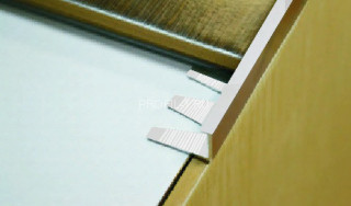 Алюминиевый профиль L-образный 10 мм L-10 Серебро НЕ 2,7 м (упаковка 10 штук)