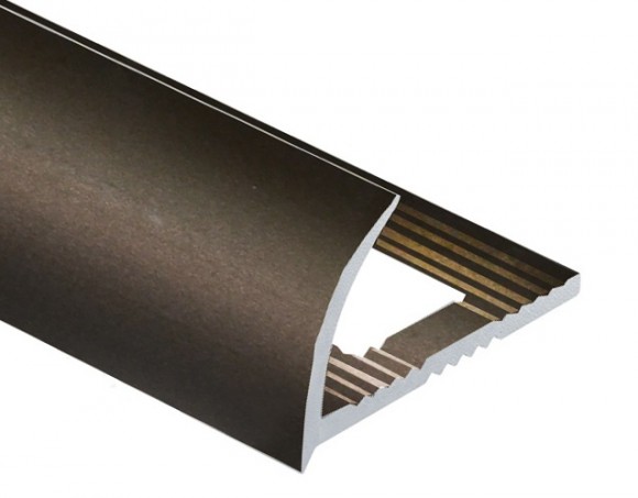 Профиль С-образный алюминий для плитки 12 мм PV09-06 eco бронза матовая 2,7 м
